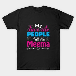 My People Call Me Meema -  (Bubbe - Grandmother) T-Shirt